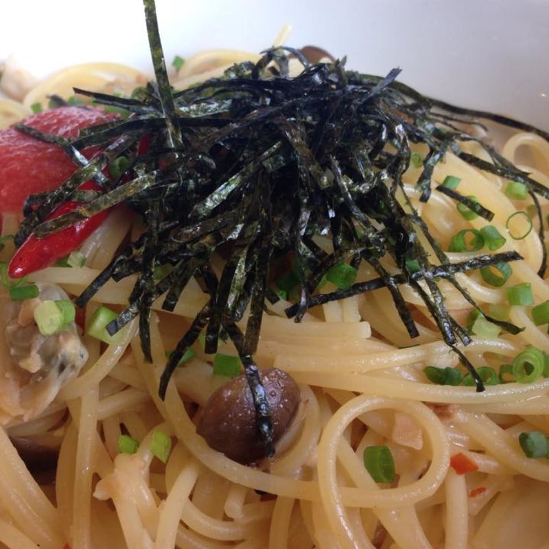 きのこと明太子のペペロンチーノ(ジョリーパスタ 大東店)