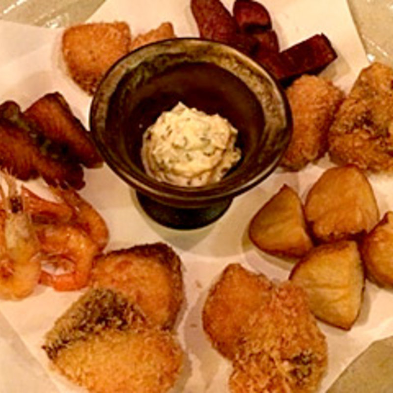 白身魚の極上フライ(地酒と地魚 吟吟)