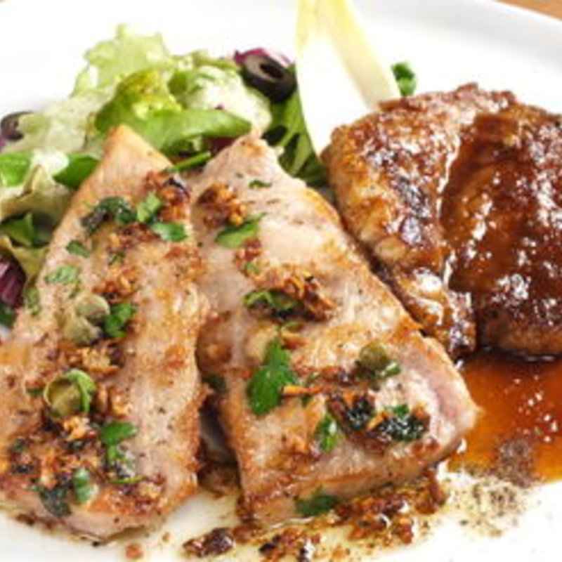 イベリコ豚のステーキ盛り合わせ(CafeBar Luz （カフェバー ルース）)