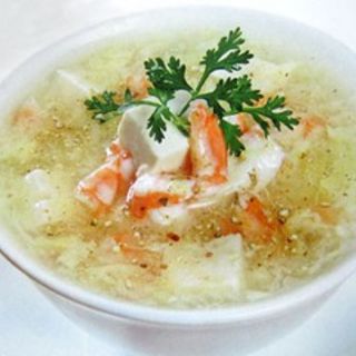 豆腐スープ(ワン アン ホア セン （Quan an Hoa sen）)