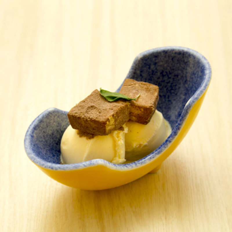 チョコわらび餅とバニラアイス(板場 （イタバ）)