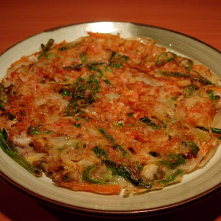 海鮮チヂミ(韓国炭火焼肉 韓国料理 韓サラン 赤坂店)