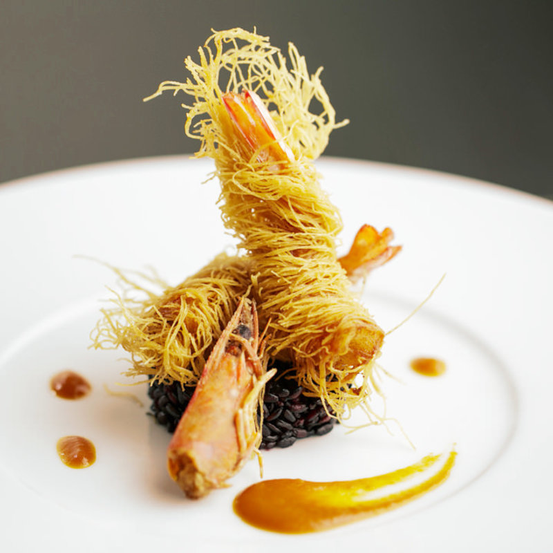 海老の衣揚げ(リストランテ カヴァリエーレ)