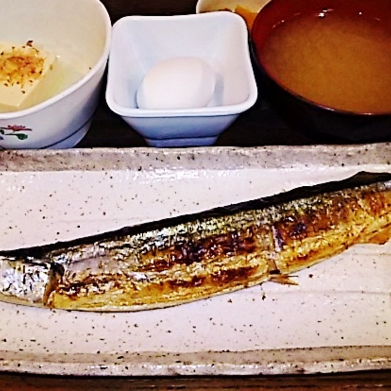 秋刀魚塩焼き定食(越後酒蔵本店)