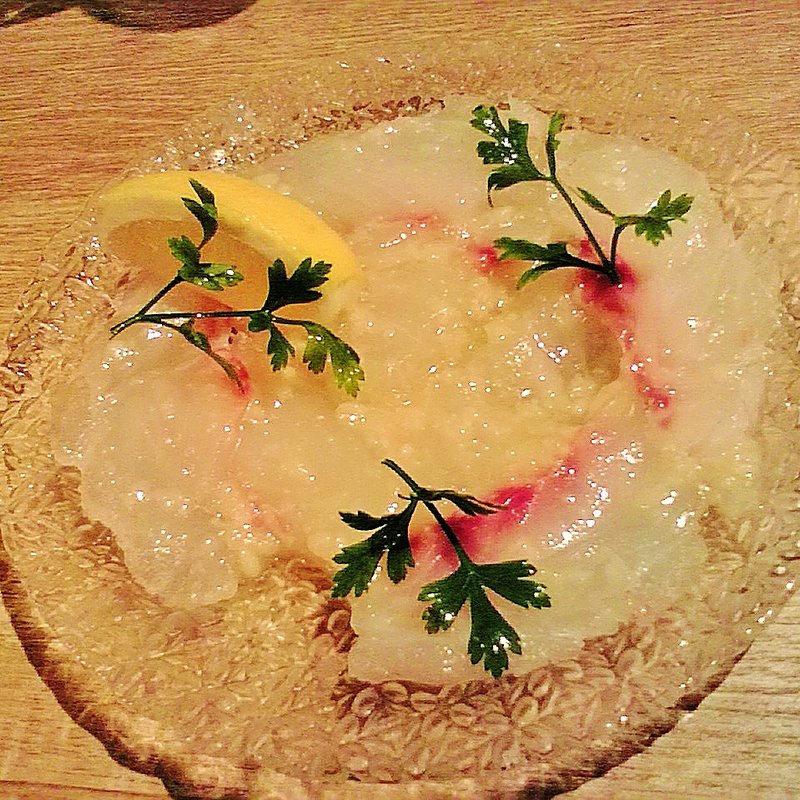 本日のカルパッチョ　塩麹レモンで(大衆ビストロ バカ （VACA【旧店名】ヴァンピーロ）)