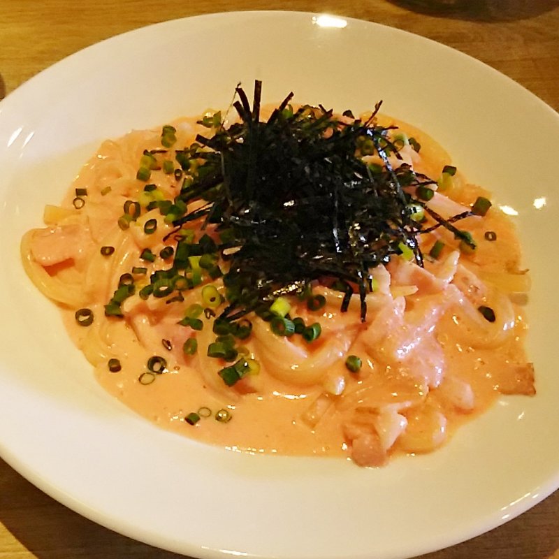明太子カルボナーラ風うどん(大衆ビストロ バカ （VACA【旧店名】ヴァンピーロ）)