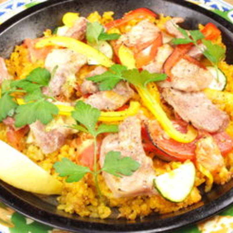 イベリコ豚とトマトのパエリア(CafeBar Luz （カフェバー ルース）)