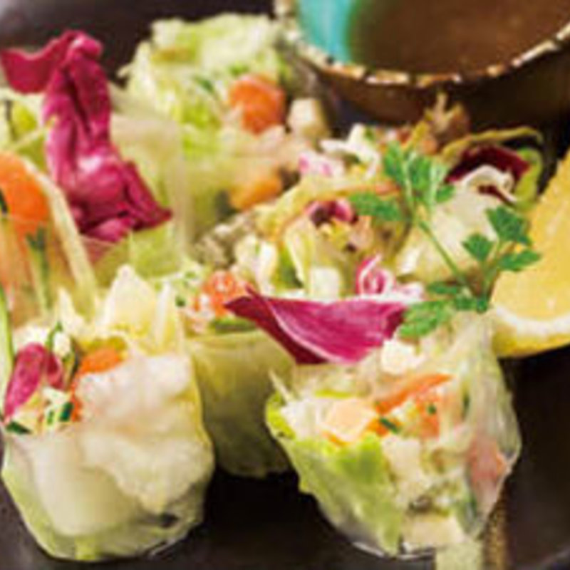 サーモンとチーズの生春巻(味斗 スーク海浜幕張店 )