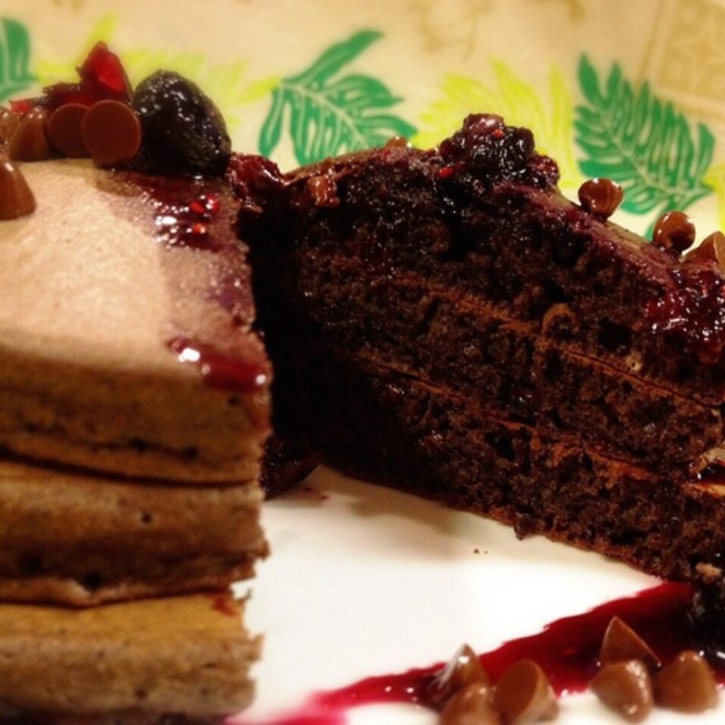 ショコラベリーパンケーキ(MOANA　CAFE)