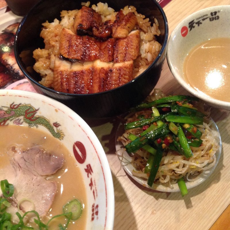 うな丼ランチ(天下一品)