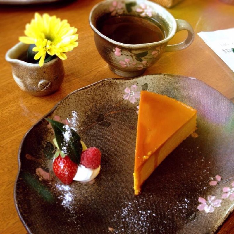 かぼちゃプリンケーキ(益子の茶屋 )