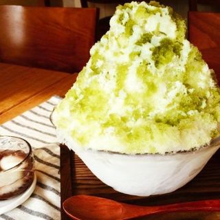 抹茶カキ氷(cafe&gallery hobitto)