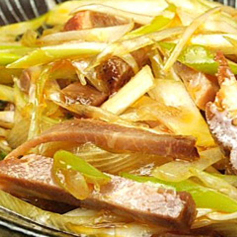 チャーシューとネギの辛し和え(福龍酒家)