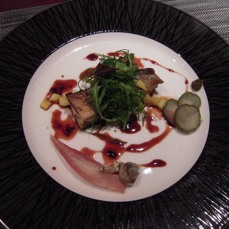 のどぐろのポワレ　温野菜添え(コントワール ミサゴ)