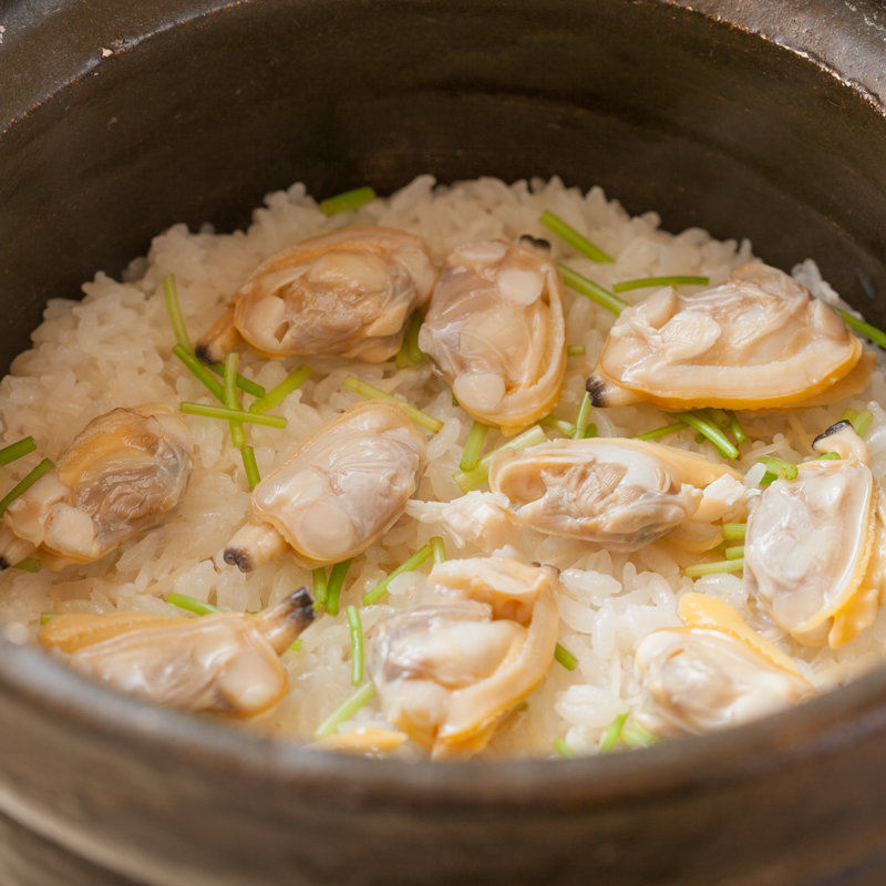 浅蜊と三つ葉の炊き込みご飯(紀風 )