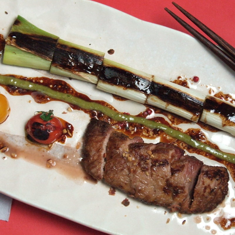 和牛サーロインと彩々野菜添え (今彩（こんさい）)