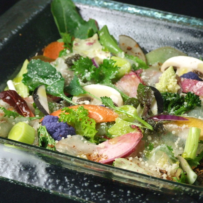ふんだん野菜のカルパッチョ(今彩（こんさい）)