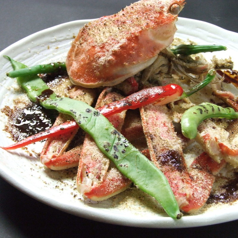 ズワイガニの衣焼き(今彩（こんさい）)