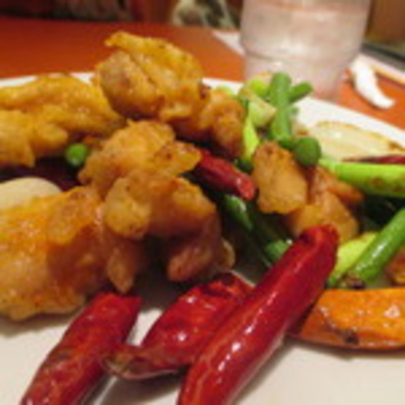 鶏肉の四川炒め(華連河)