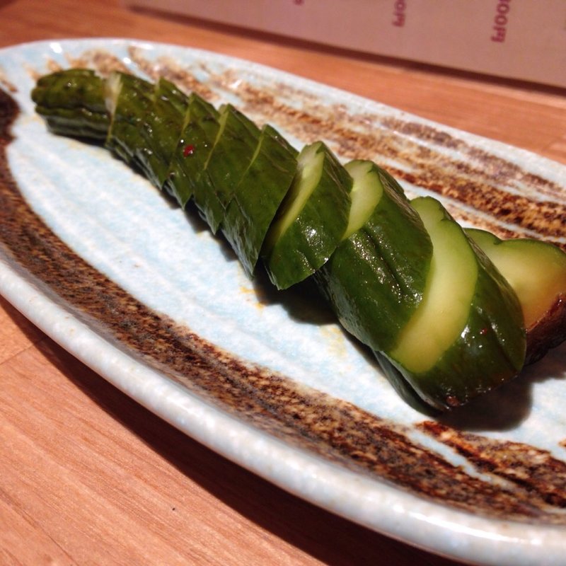 キュウリ一本漬け(ウラオレギョ)