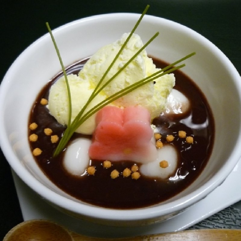 白玉ぜんざい(古民家郷土料理 市川おいどん)