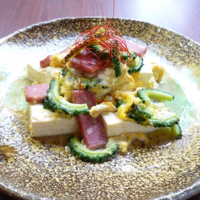 ゴーヤチャンプル(古民家郷土料理 市川おいどん)