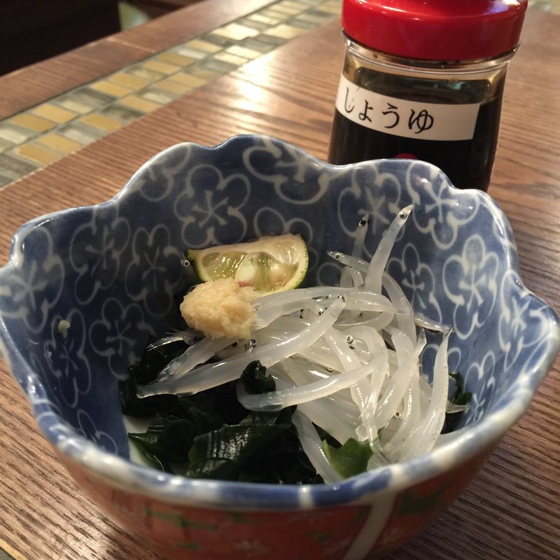 白魚の造り(グリル異人館 大阪駅前第3ビル)