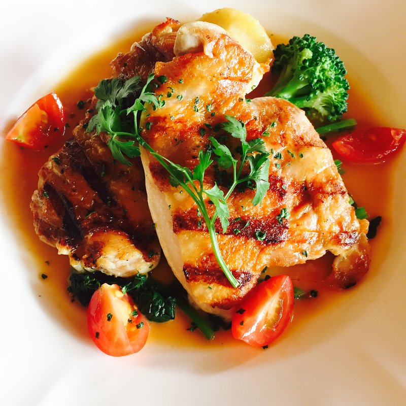 長崎県産雲仙しまばら鶏のグリル 粒マスタードソース(神戸屋レストラン 緑ヶ丘店 （コウベヤレストラン）)