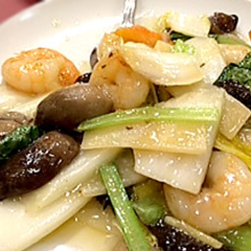 海老と野菜の海老香油炒め(景徳鎮 本店)