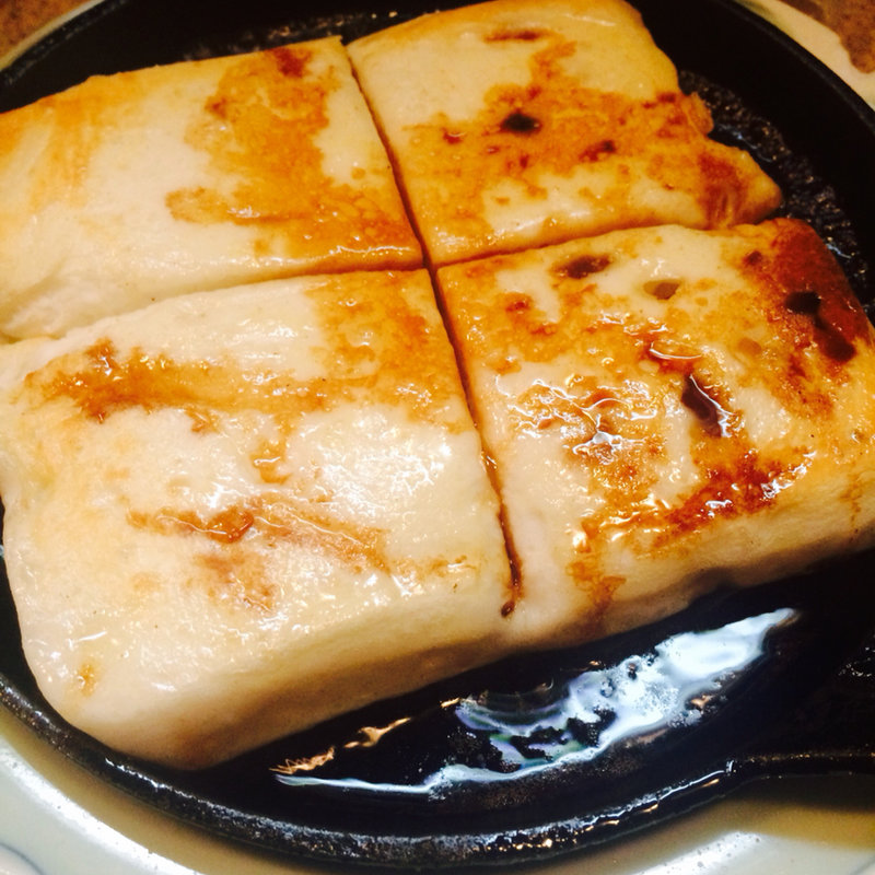 はんぺんのバター焼き(野焼)