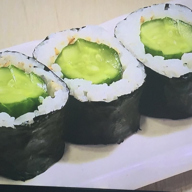 自家浅漬の丸ごと胡瓜巻(一作鮨)