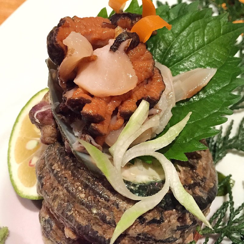 サザエ刺し(博多 魚頂天)