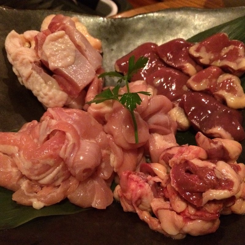 熟成鶏と大山鶏の5品盛り合わせ(ちゃぼ)