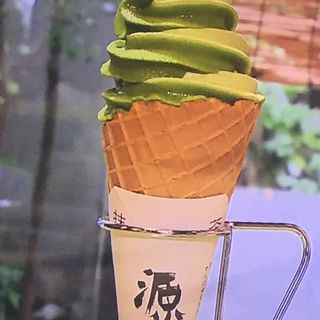 抹茶ソフトクリーム　源三郎(政所園 夢京橋店 （まんどころえん）)
