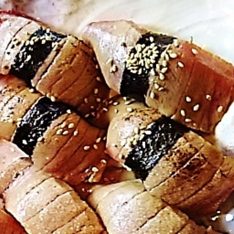 炙りトロ醤油(すし 海幸)