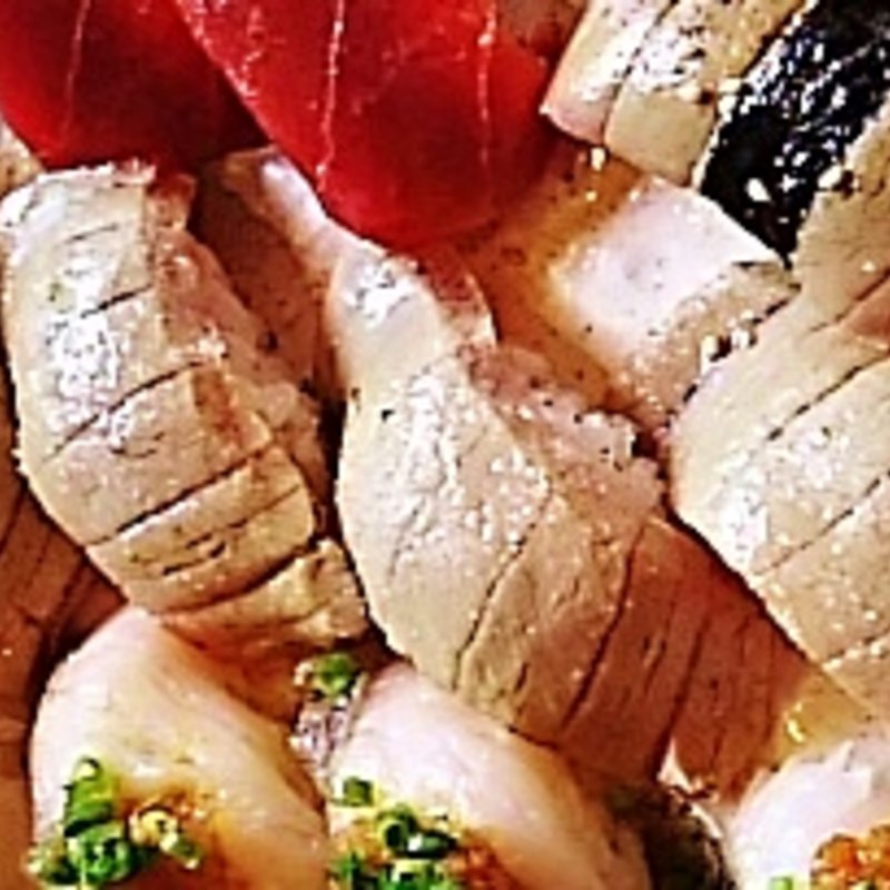 炙りトロ塩レモン(すし 海幸)