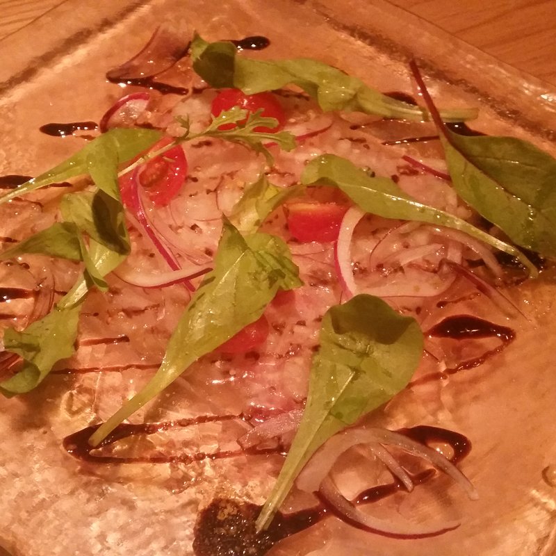 本日鮮魚のカルパッチョ(マーサーブランチエビスヒルサイド)