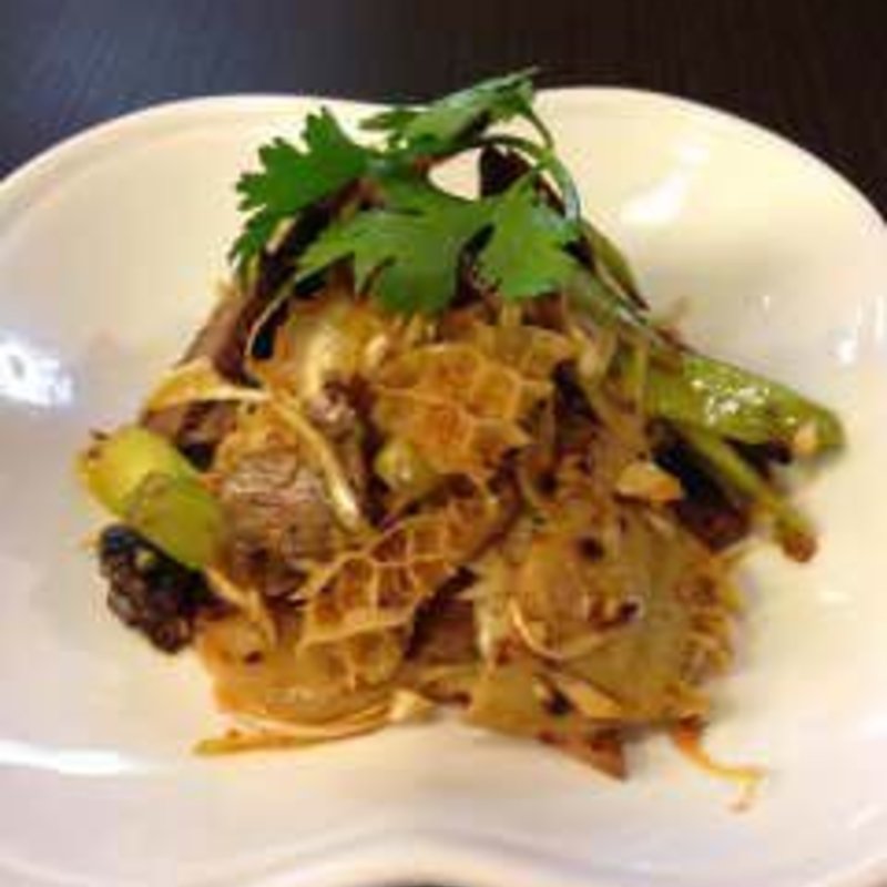 牛すね肉とハチノスの四川風ソース(多謝 大井町店 （トォシェ）)