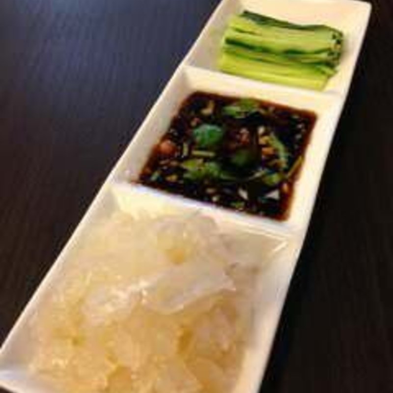 クラゲ頭の黒酢和え(多謝 大井町店 （トォシェ）)