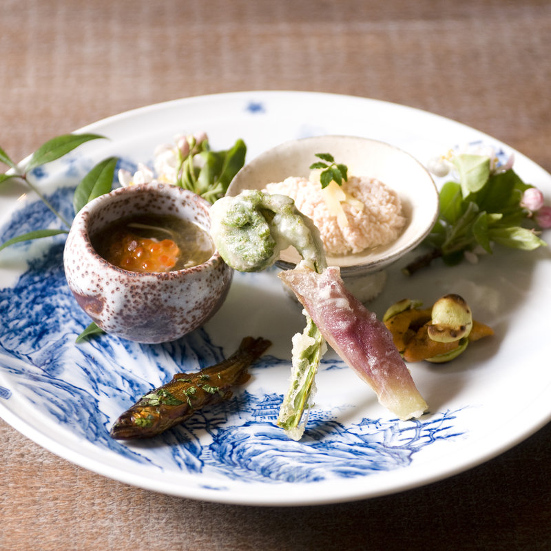 山菜の天麩羅(真々田 )