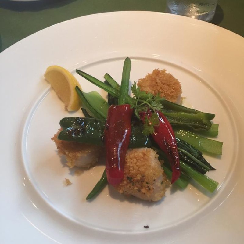 Bセット(ホタテのチーズパン粉焼き)(ロルマ アッティーヴァ)