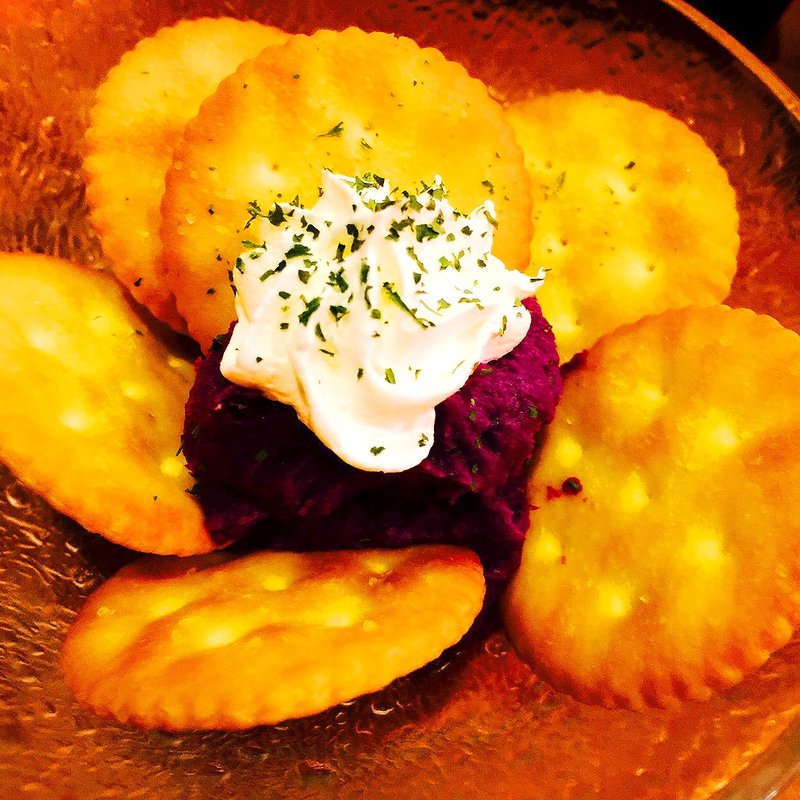  紅いもマッシュ(沖縄島酒食堂 いちゃりばちょーでー)