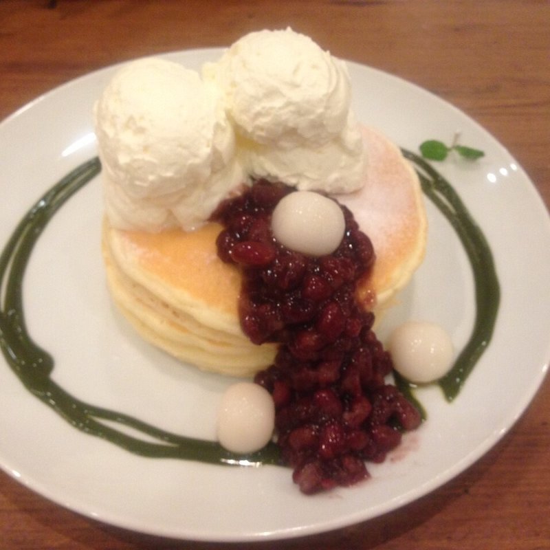 宇治金時と塩生クリームのパンケーキ(mog 京橋店 （モグ）)