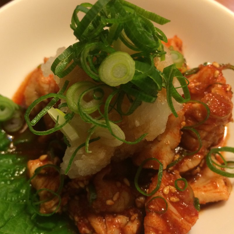 ミノ湯引き(華苑)