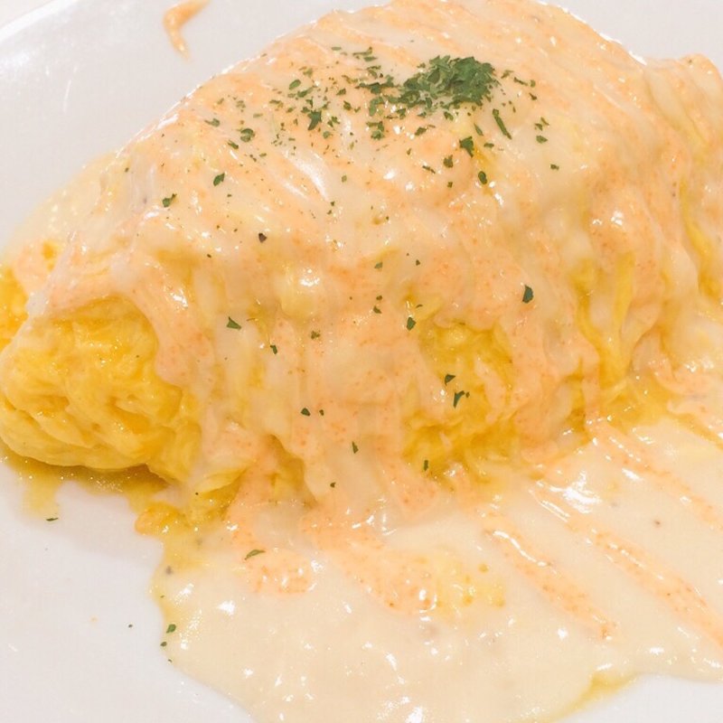 明太クリームオムライス(オムオム ピオニウォーク東松山店 （OMUOMU）)