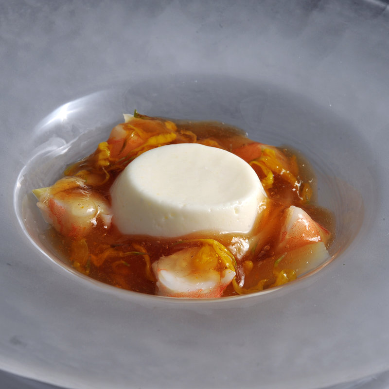 海老の冷製ムース(モノリス)