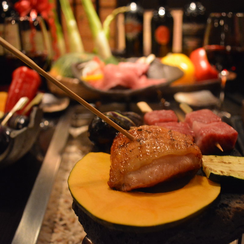 沖縄県産　アグー豚バラの塩焼き(肉ダイニング まーさん )