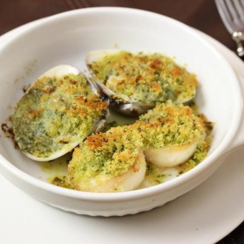 蛤とホタテの香草パン粉焼き(コンチェルト)