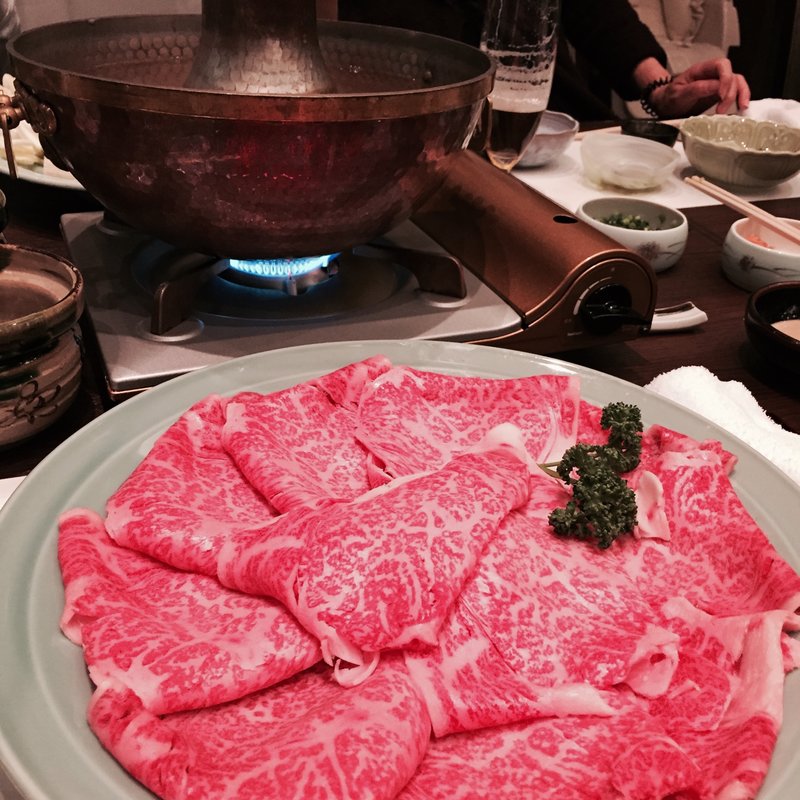 頚城牛のしゃぶしゃぶ(赤倉観光ホテル)