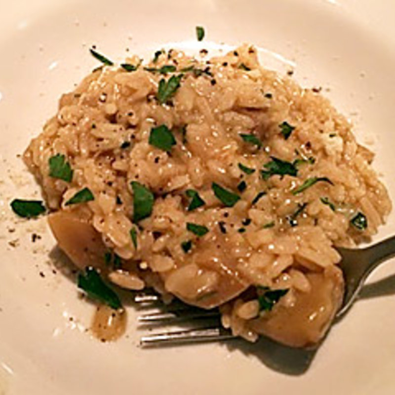 ポルチーニのリゾット(オステリア イノウエ)